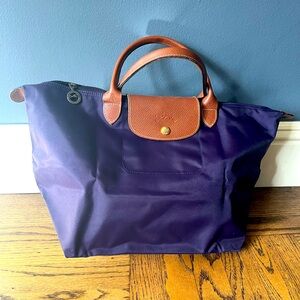 Like New Longchamp Le Pliage Medium Tote with Short Handles